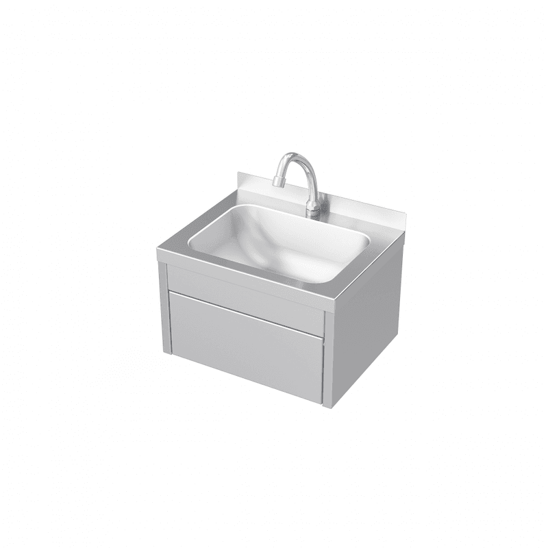 Kontaktløs håndvask med knestyrt blandebatteri