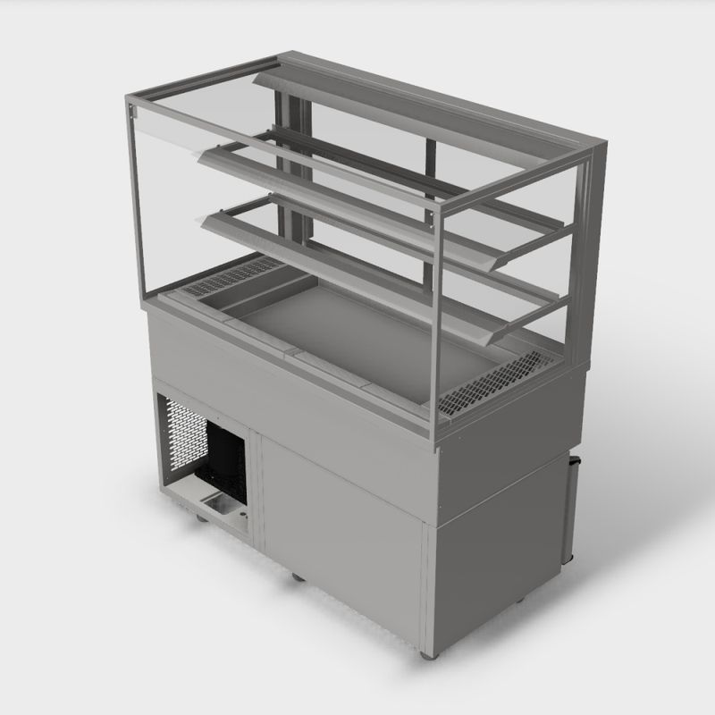 Åpen serveringsdisk KSÅ-U med kjølt underdel