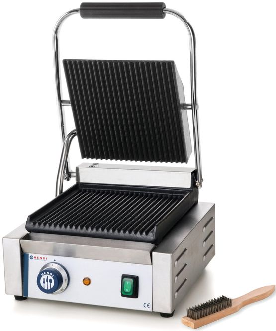 Hovedbilde Hendi Pressgrill - Enkel - Rillet topp og bunn