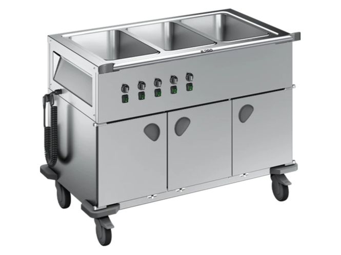 Hovedbilde B.PRO SAG L-3 Serveringsvogn med vannbad og ...