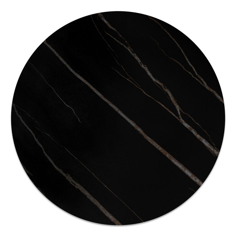 Bordplate Sten Ø 60 cm, Svart